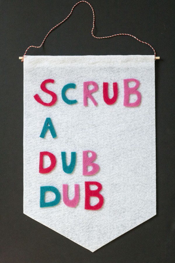 DIY Felt Banner » Dream Green DIY