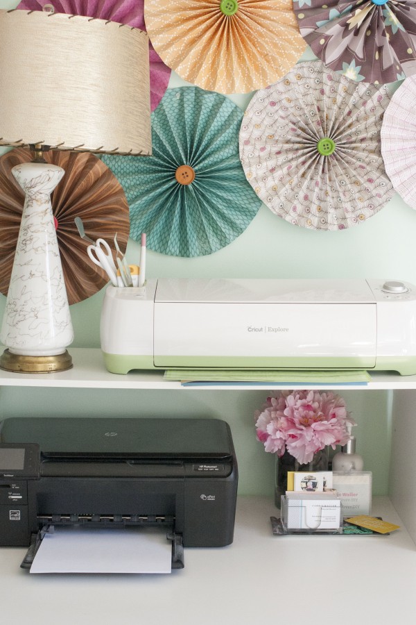 My Cricut Office Makeover » Dream Green DIY