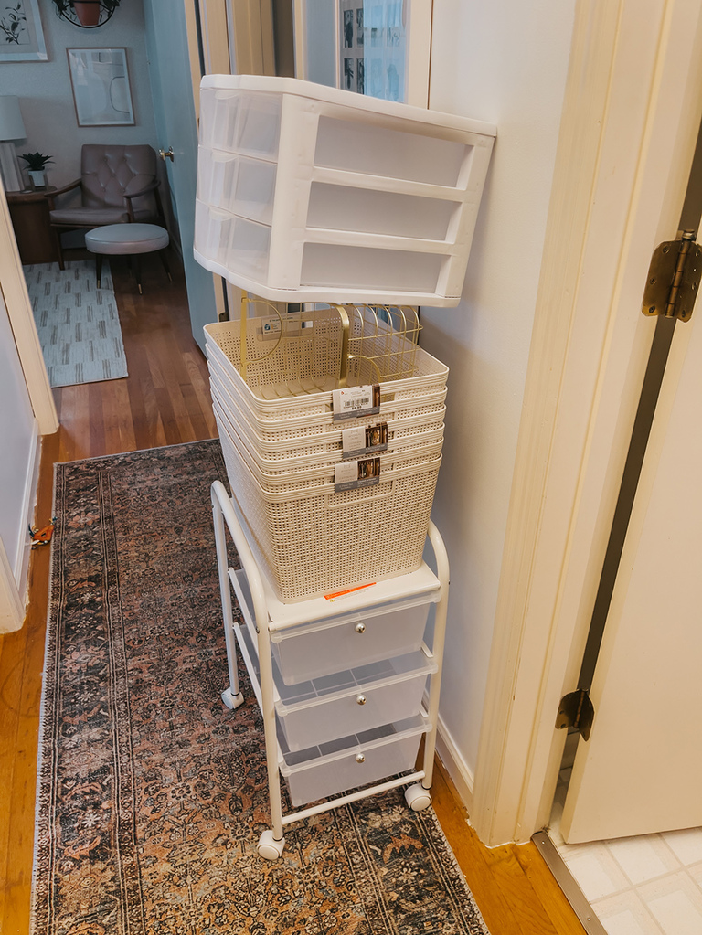 DIY Wallpaper Shelf Liner For Your Closet