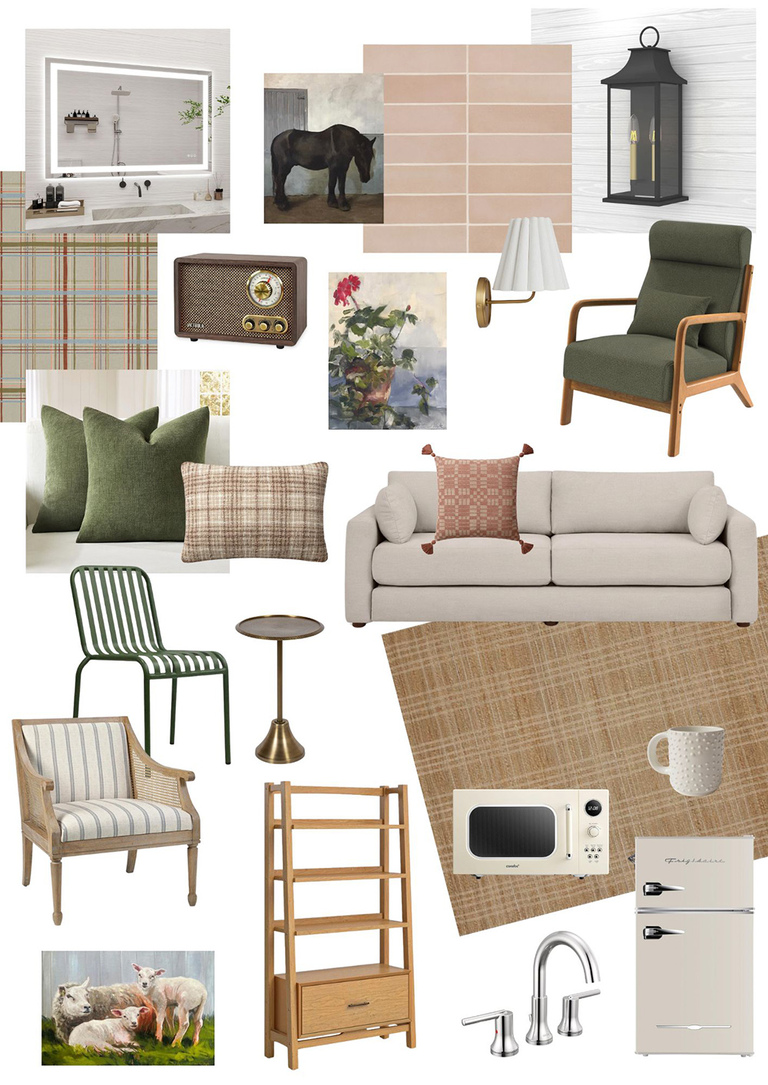 Historic Retro Motel Home Décor Mood Board
