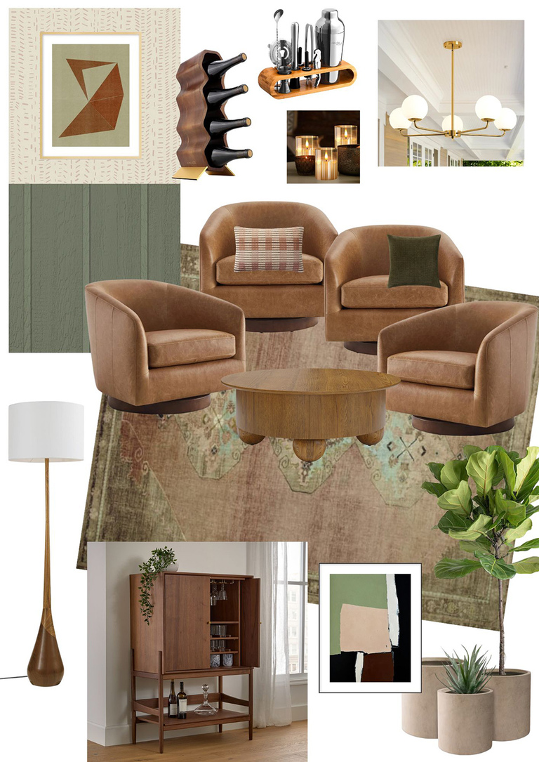 Designing Around My Dashed Stripe Wallpaper