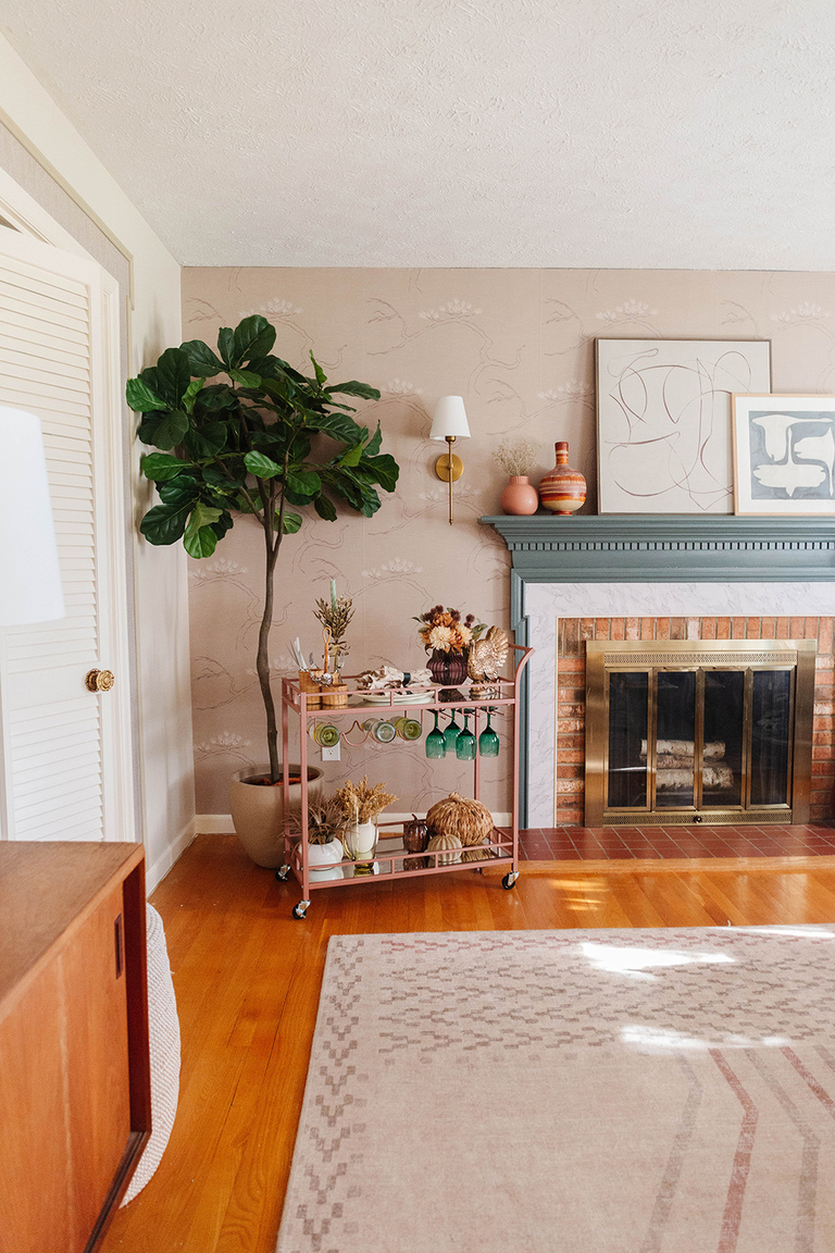How To Style A Bar Cart For Thanksgiving