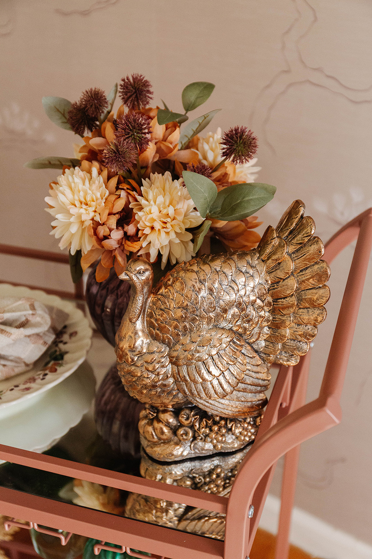 How To Style A Bar Cart For Thanksgiving