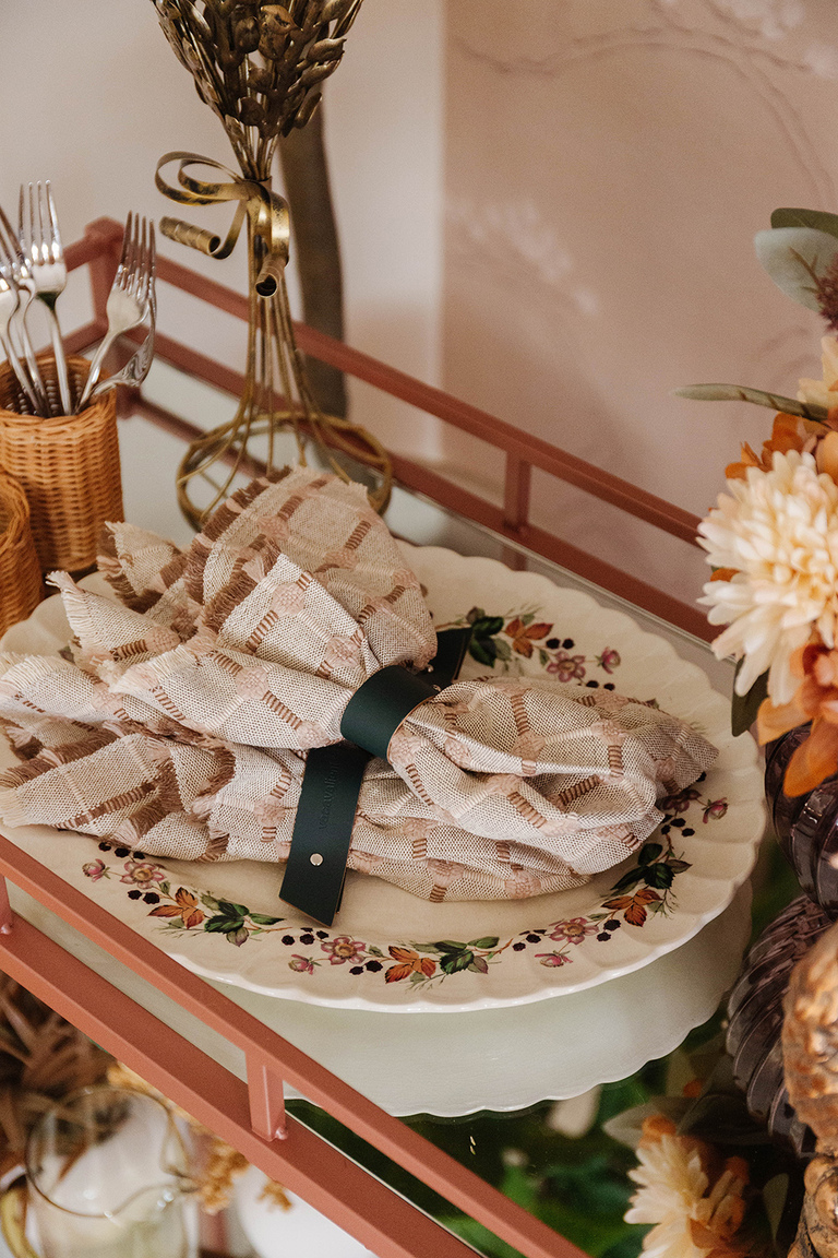 How To Style A Bar Cart For Thanksgiving