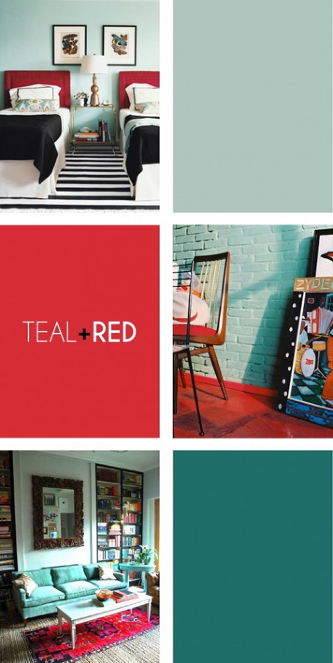 Teal+Red