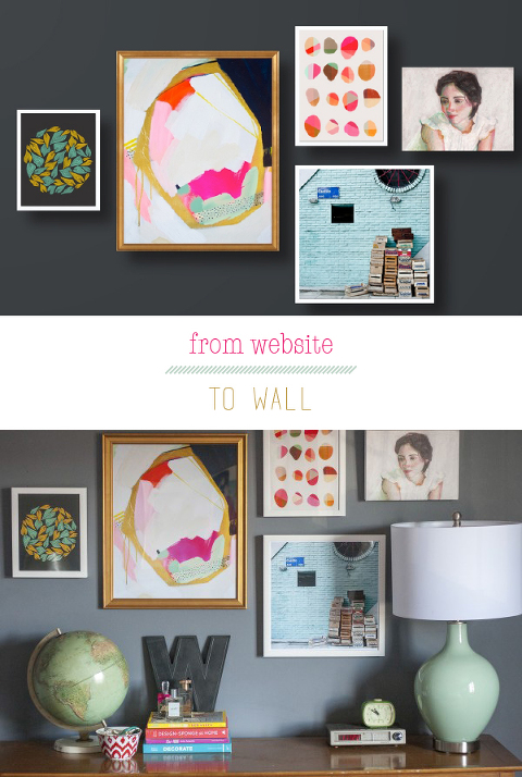 An Artfully Custom Wall Dream Green DIY