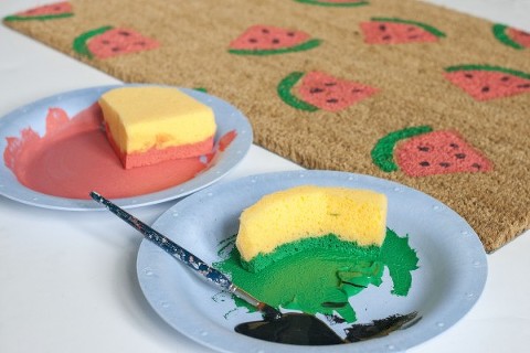 How To Make A DIY Watermelon Welcome Mat