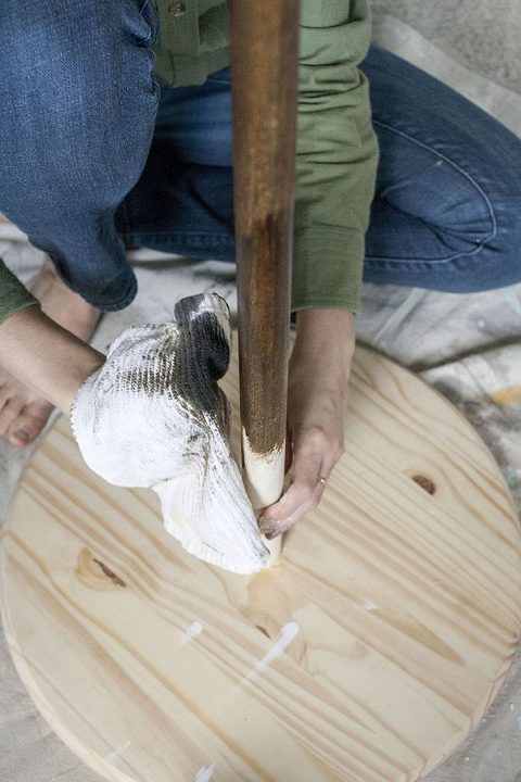 DIY Two-Tone Scarf Stand