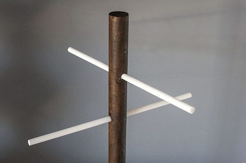 DIY Two-Tone Scarf Stand