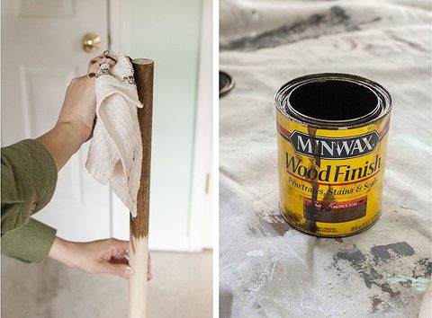 DIY Two-Tone Scarf Stand