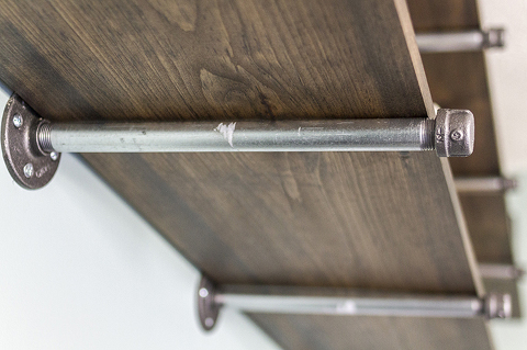 DIY Industrial Built-In Shelving | Dream Green DIY