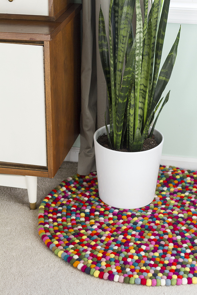 Felt Ball Rug | Dream Green DIY