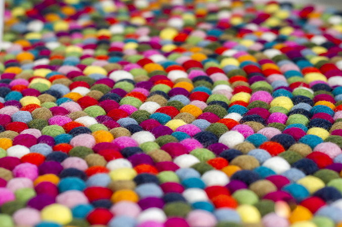 Felt Ball Rug | Dream Green DIY