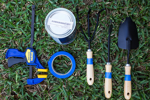 DIY Painted Dipped Garden Tools | Sarah Hearts + Dream Green DIY