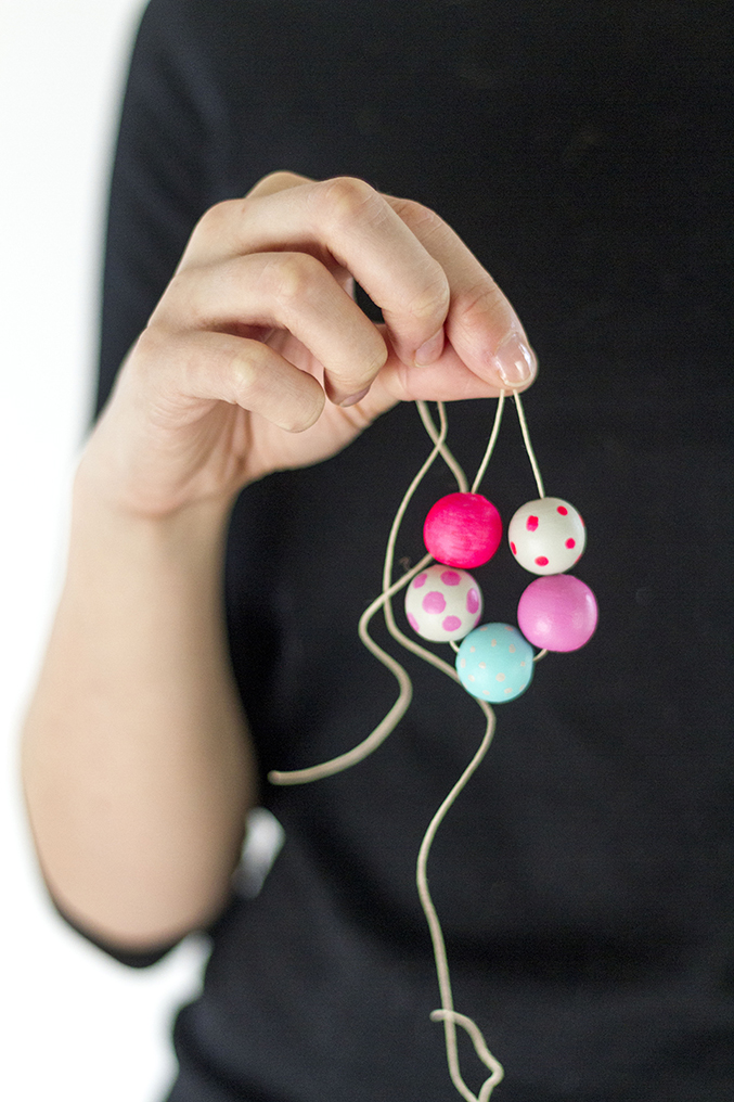 DIY Painted Bead Necklace | Dream Green DIY + DecoArt