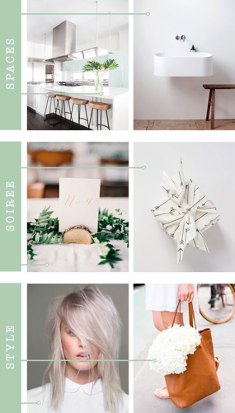 Spaces + Soirée + Style: Bright White | Dream Green DIY