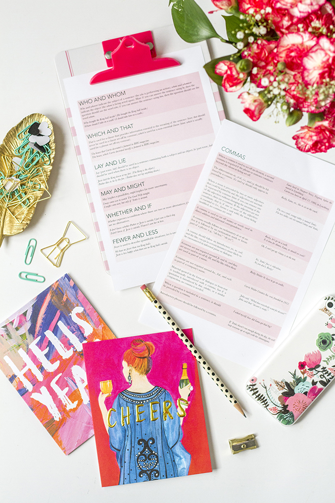 Printable Copy Editing Style Guide | Dream Green DIY