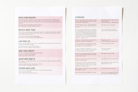 Printable Copy Editing Style Guide | Dream Green DIY