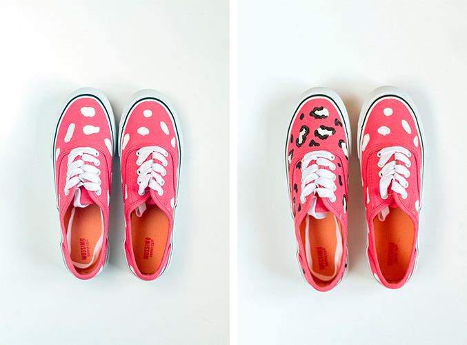 DIY Painted Leopard Print Shoes | Dream Green DIY