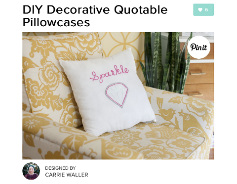 DIY Decorative Quotable Pillowcases | Dream Green DIY + Darby Smart