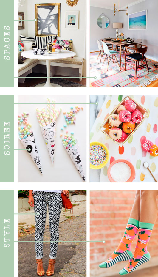 Spaces + Soirée + Style: Pattern | Dream Green DIY