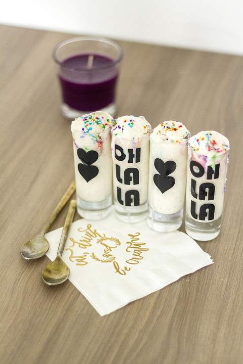 DIY Mini "OH LA LA" Ice Cream Sundae Glasses | Dream Green DIY + @officialglade #spon #FeelGlade