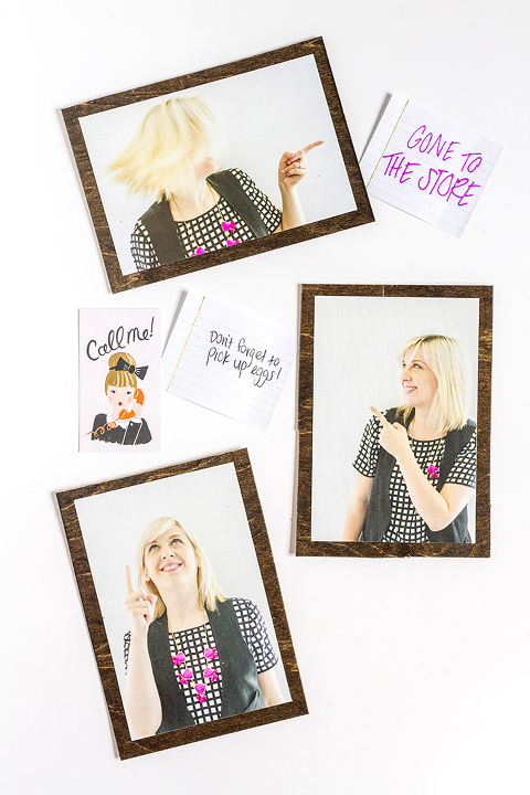 DIY Photo Message Magnets | Dream Green DIY + @snapboxprints