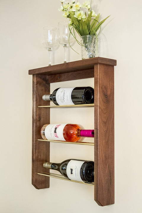 DIY Wood And Brass Wine Rack | Dream Green DIY