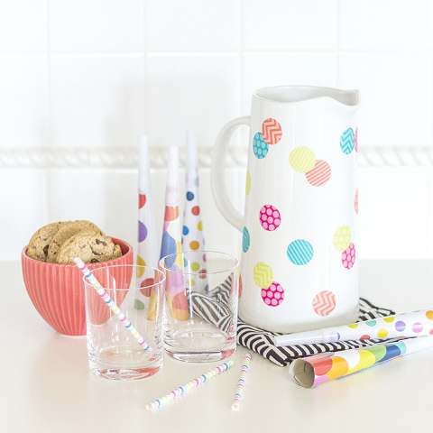 10 Minute DIY Polka Dot Pitcher | Dream Green DIY