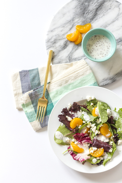Mandarin Orange Poppy Seed Summer Salad Recipe | Dream Green DIY