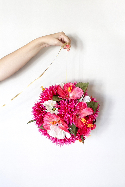 How To Make Your Own DIY Hanging Flower Ball | Dream Green DIY