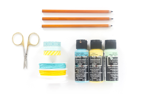 How To Add 3 DIY Embellishments To Plain Pencils | Dream Green DIY