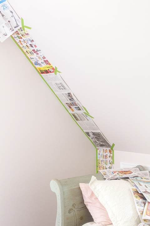 How To Stencil A Feature Wall | Dream Green DIY