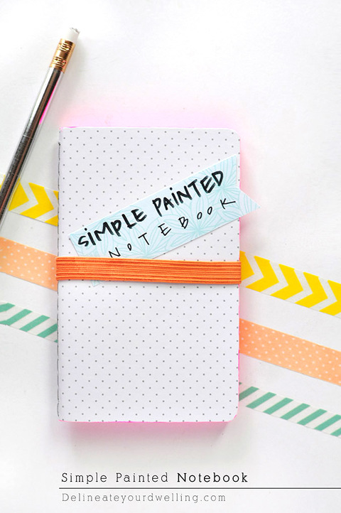 Simple DIY Painted Notebooks | Dream Green DIY + Delineate Your Dwelling