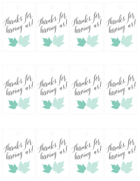 10-Minute Printable Holiday "Thank You" Tags | Dream Green DIY