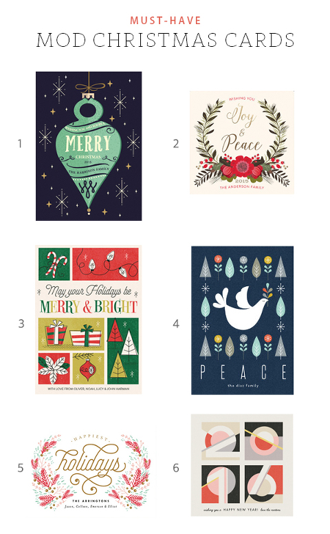 10 Retro Minted Holiday Cards | Dream Green DIY