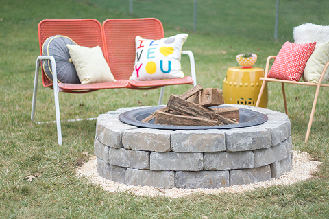 How To Make A DIY Built-In Flagstone Fire Pit | Dream Green DIY & @ehow