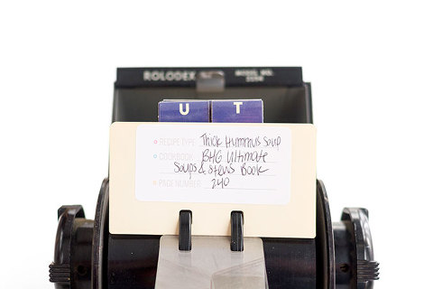 DIY Upcycled Rolodex Recipe Card Organization System | dreamgreendiy.com @ehow