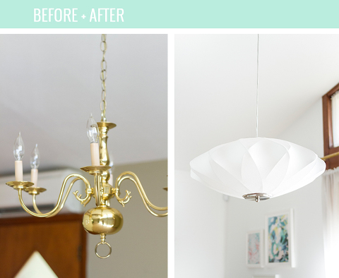 Retro Revival: Mid-Century Inspired @lampsplus Dining Room Chandelier | dreamgreendiy.com