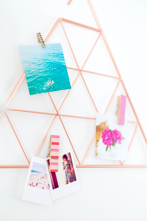 3 Uses For A Copper Triangle Scarf Holder | dreamgreendiy.com