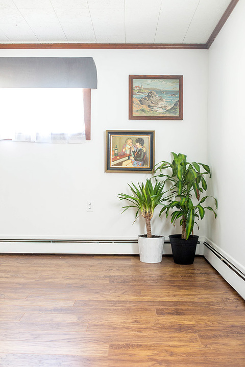 Before & After New Laminate Flooring | dreamgreendiy.com