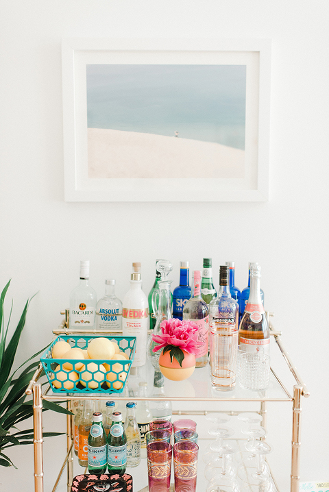 Mid-century Bar Cart | dreamgreendiy.com