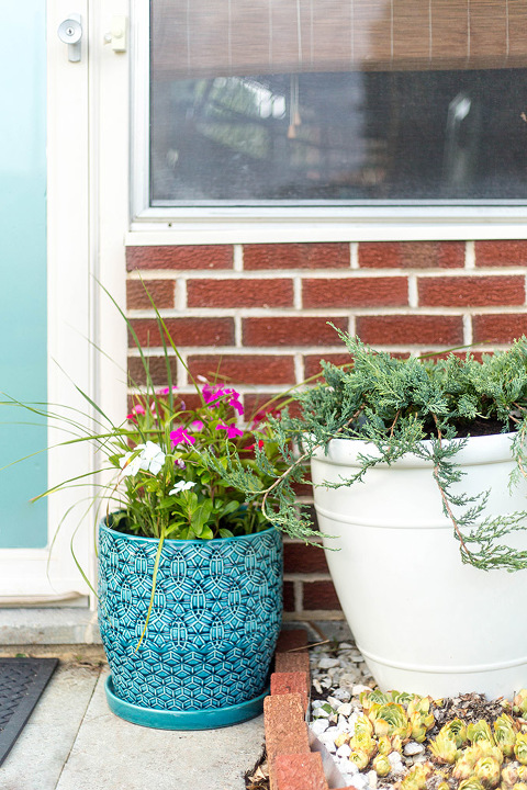 How To Update A Storm Door With Teal Window Film | dreamgreendiy.com + @designyourwall