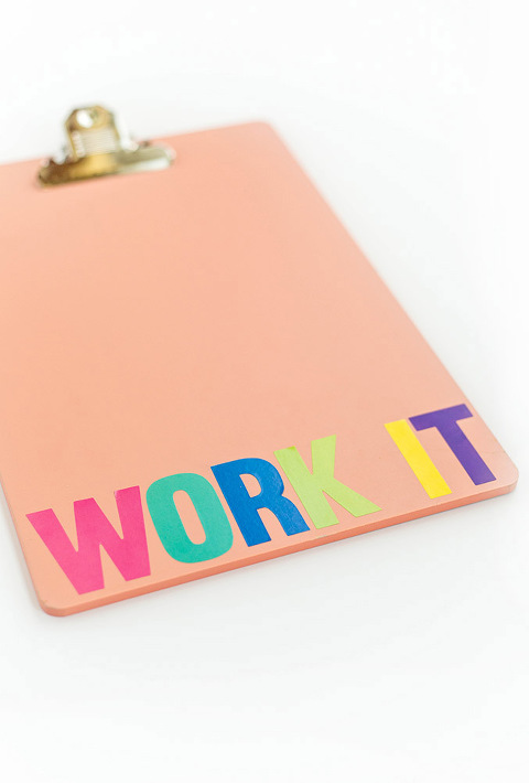 DIY Work It Back-To-School Clipboard