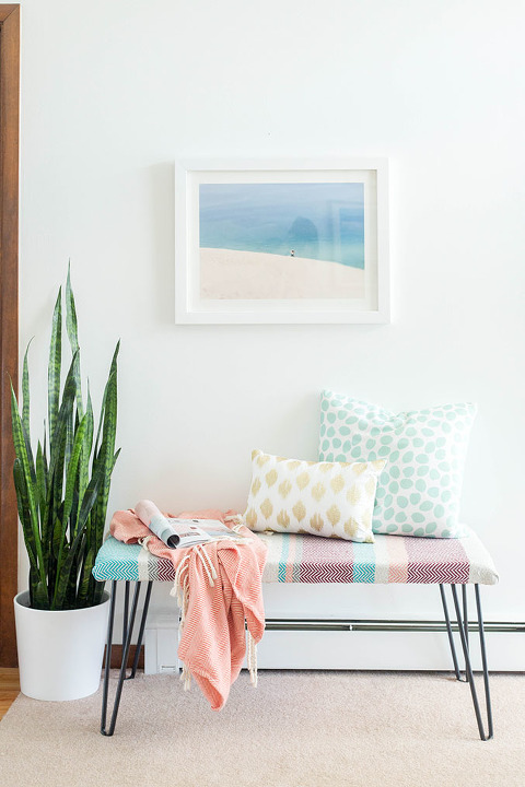 Hairpin shop leg bench