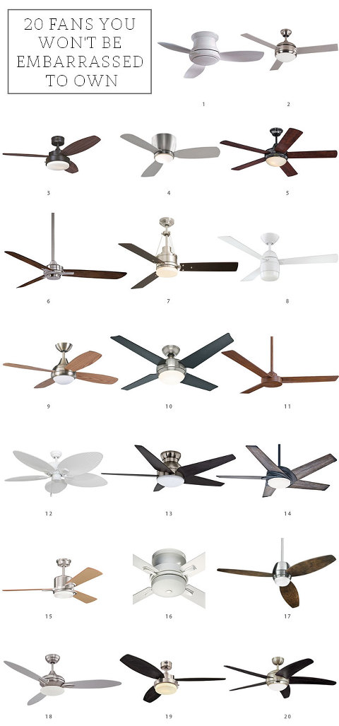 20 Ceiling Fans You Won't Be Embarrassed To Own | dreamgreendiy.com