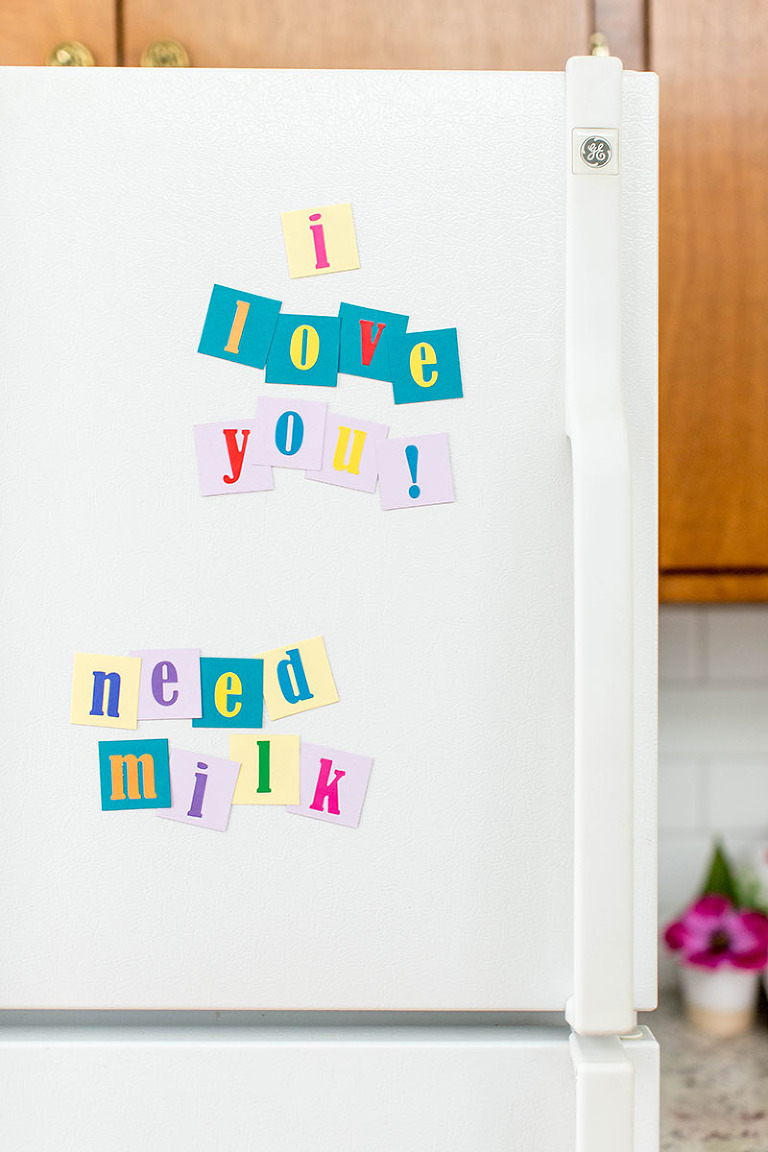 DIY Magnetic Alphabet Message Pieces | dreamgreendiy.com + @orientaltrading