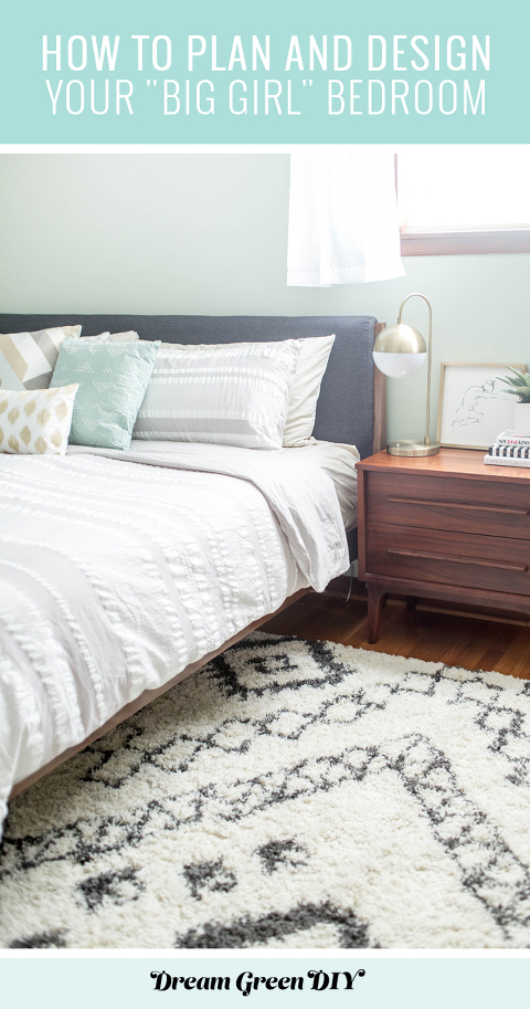 How To Design Your Grown Up Bedroom | dreamgreendiy.com + @wayfair