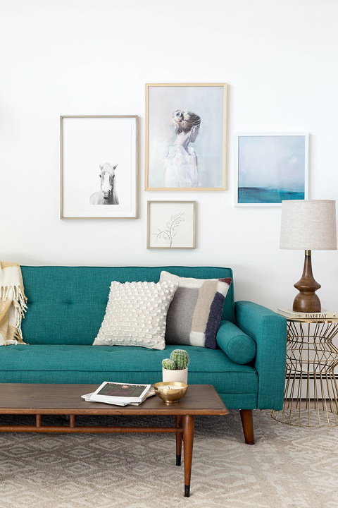 How To Makeover Your Living Room With New Art | dreamgreendiy.com + @Minted