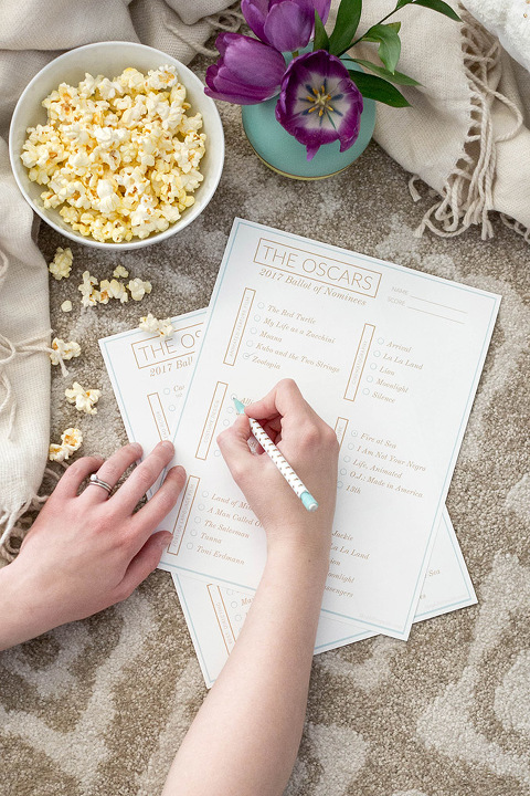 Printable Oscars 2017 Ballot | dreamgreendiy.com + @GlitterGuide